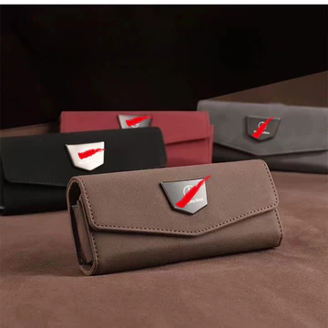1.Easy to install, just clip the car glasses box on the sun visor to well organize your glasses. 2.The car visor box helps organize glasses and keep them in place, making your car interior environment more tidy. 3.The inside of the box is made of a sponge pad to cushion the collision and protect your glasses from scratches. 4.Designed for car driving, one-handed switch.