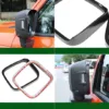 High quality ABS material, sturdy and durable, not easy to deform. Carbon fiber texture design, add the sporty atmosphere of the vehicle. Easy and quick installation, non-destructive installation, without destroying the original car design. Rainproof function, effectively block the rain splash, protect the rear view clear vision. Decorative effect, make your car look more personalized and stylish
