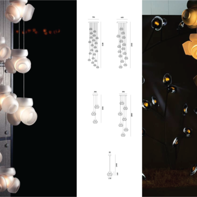ECOJAS Handmade New Design Chandelier for Villa Hotel Restaurant Glass Decor Lighting