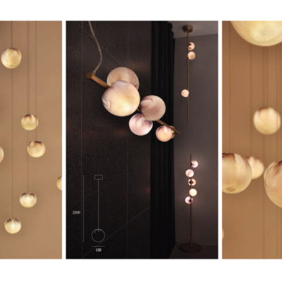 clear Dining Room Living Room Ball High-end Stair Stained Glass Chandelier Lamp Retro Romantic Crystal Glass Ball Pendant Lamp