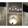 Round Opal White Transparent G9 Frosted Glass Ball Pendant Lamp Wall Light Lamp Shade