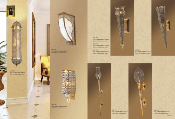 Decoration Wall Lights Gold Antique Brass Lighting Home Lighting Outdoor Wall Lamp