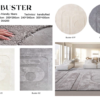 High Quality Hand Made Tufted 100% Bamboo Silk Carpet Rug Gray Luxury Carpet for Living Room Carpets and Rugs