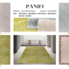 Modern Geometric Design Waterproof Area Rugs for Living Room Home Stain Resistant Large Area Rugs