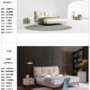 Customizable Modern Full & King Size PU Leather Bedroom Furniture Soft Bed Frame with Wood Slat Base Stylish Sofa Bed