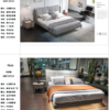 Hot Selling Smart Modern King-Size Floating Bed Frame Luxury LED Lights TV HD Projector Massage Wooden Frames for Bedroom