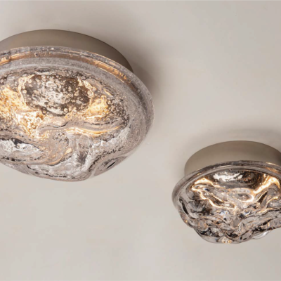 Modern Outdoor Led Meteor Shower Starry Sky Lighting Fancy Ball Half Moon Glass Wall Light