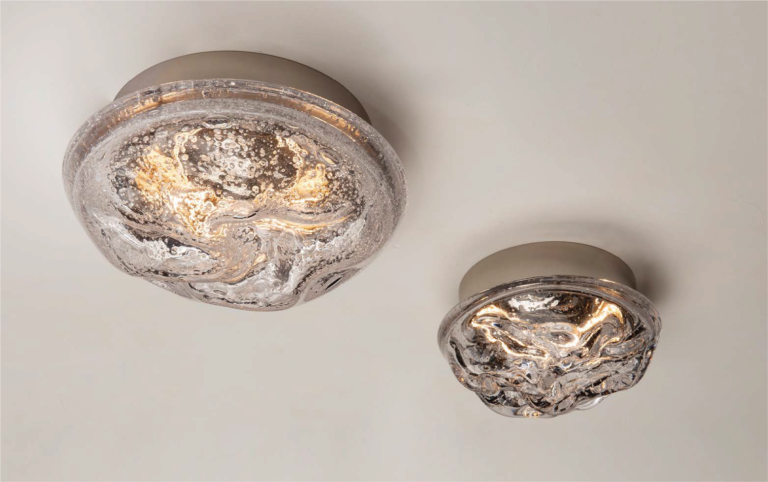 Modern Outdoor Led Meteor Shower Starry Sky Lighting Fancy Ball Half Moon Glass Wall Light