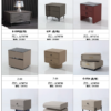 Minimalist Square Lacquered Bedside Table Light Luxury Modern Simple Bedroom Designer Smoked Wood Storage Bedside Cabinet