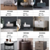 Italian Modern Minimalist Stainless Steel for Home & Hotel or Hospital Use Bedroom Furniture Ceramic Top Luxury Bedside Table